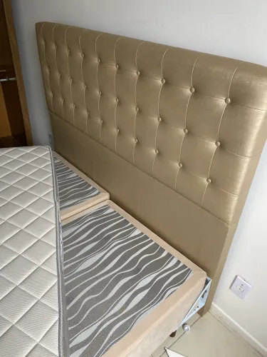 Cama colchão cabeceira Quenn Seminovos