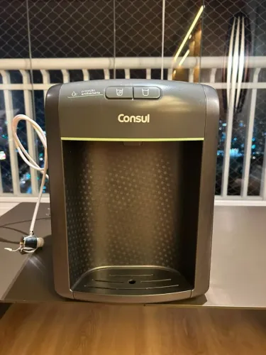 Purificador de Água Consul Cinza Refrigerado, com Proteção Antibactéria