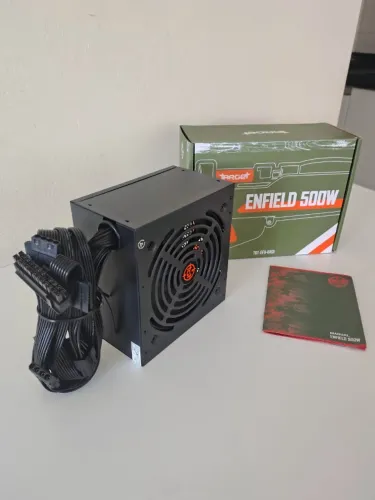 Fonte Para Computador TGT Enfield 500W Bivolt ATX Silenciosa Nova na Caixa