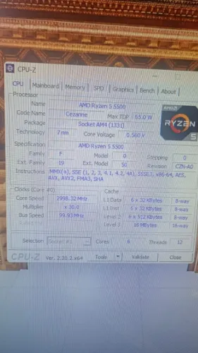 Ryzen 5 5500 Max turbo 