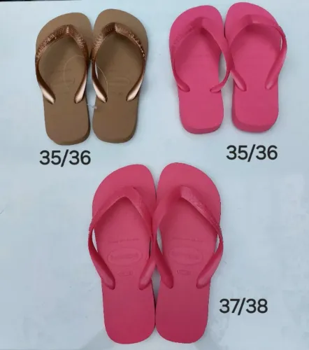 Havaianas Top - Numeração e Cores Disponíveis na Foto - Valor de Cada Par