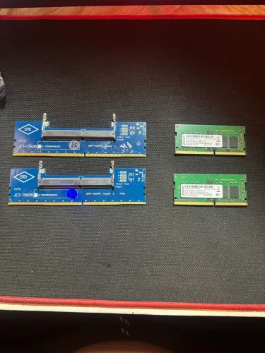 2 pentes So-dimm com adaptador para Dimm