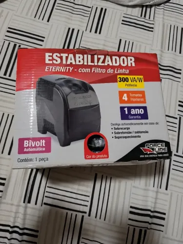 Estabilizador Force Line Eternity 300va Bivolt Automático Na Caixa