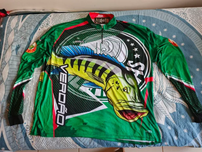Camisa manga longa de pesca Palmeiras XGG BRK Fishing Anti-UV