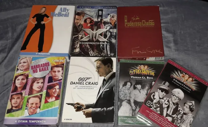 Box dvd filmes e series - leia