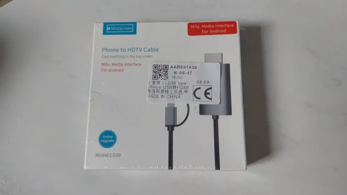 Cabo celular / startphone para TV (HDMI) - MiraScreen LD39