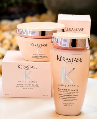 Kit Kérastase Gloss Absolu (shampoo e máscara)