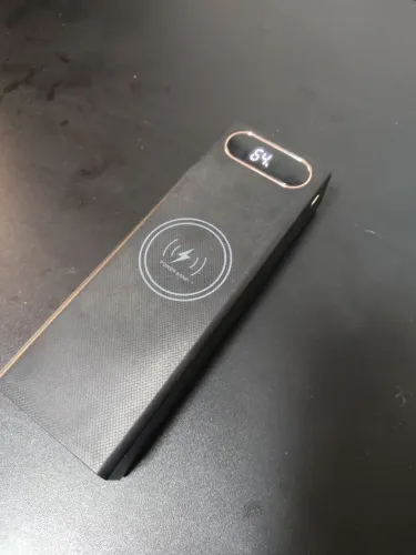 Powerbank 80mil MaH carregamento rápido indução e baterias cambiaveis com display