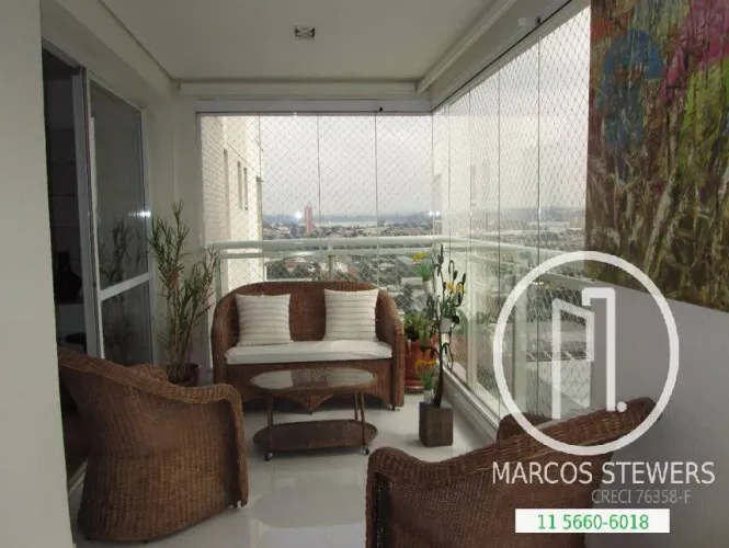 Apartamento 266 m², Cena Golf, Campo Grande, Mobiliado