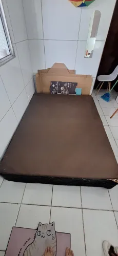 Base de cama de casal ortobom (sem colchão)