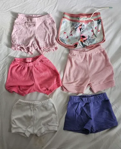 Lote de short 03 a 06 meses feminina infatil novo