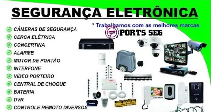 'Segurança Eletrônica Completa- Câmeras, Motores de portão - Cerca elétrica e interfones'