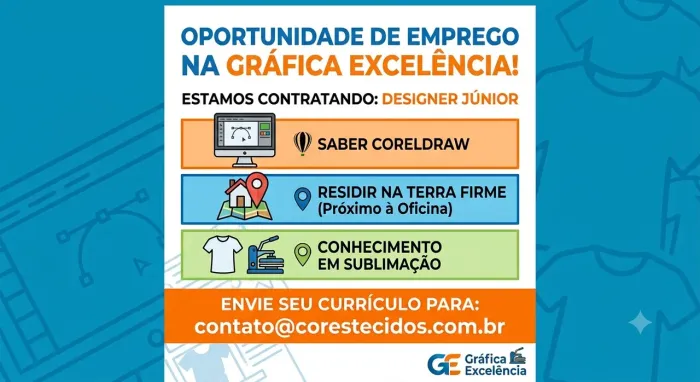 Vaga para designer jr