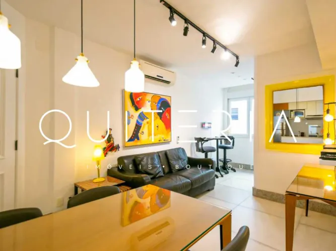 Apartamento para locação no Leblon, Rua Dias Ferreira, 2 quartos, sendo 1 suíte.
