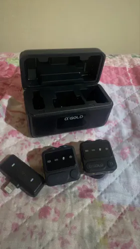 Microfone de lapela GOLD conector Lightning