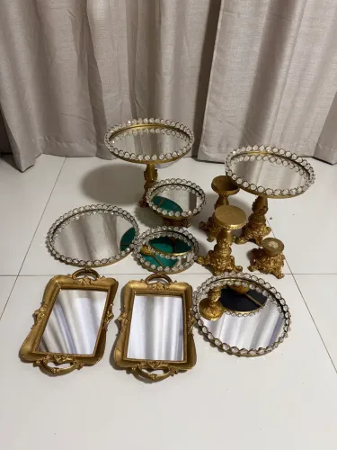 Bandejas de espelho e Decoração 450
