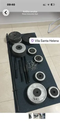 Halter, barra e anilha
