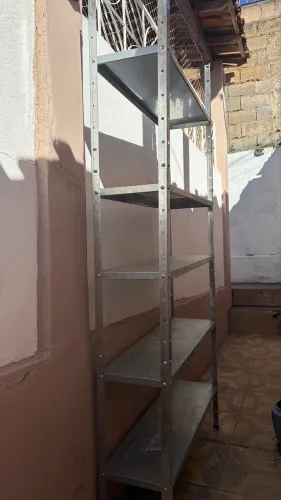 Estante Industrial 5 prateleiras 190x60 Aço Galvanizado
