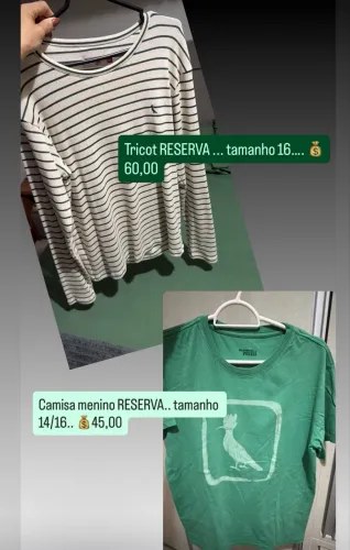 Desapego menino marcas RESERVA, OGOCHI, NIKE , TOMMY