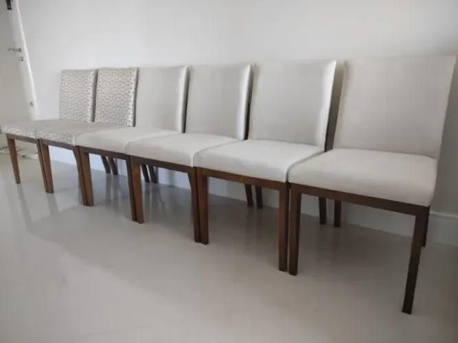 6 cadeiras para Mesa de Jantar (cor Bege)