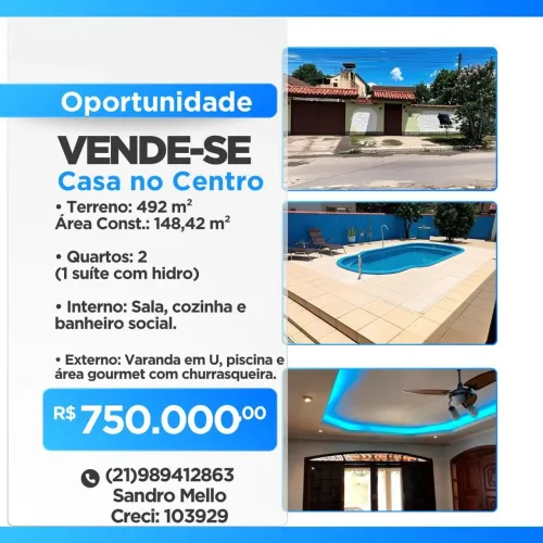 Excelente imóvel em Guapimirim Rj, centrotratar Sandro Mello Corretor Zap *