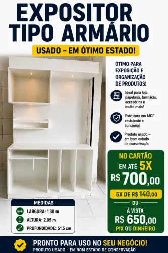 expositor para loja tipo armário