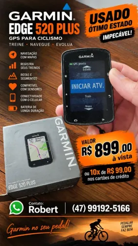 Garmin Edge 520 semi novo muito zerado !!!