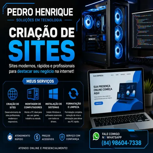 Serviços de informática e criação de sites