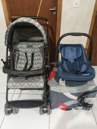 Carrinho de bebê+bebê conforto
