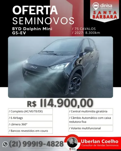 BYD Dolphin Mini (Elétrico) 2027