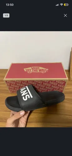 chinelo preto vans original