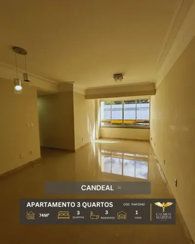 APARTAMENTO 3 QUARTOS (1 SUÍTE), 74M², NO CANDEAL.