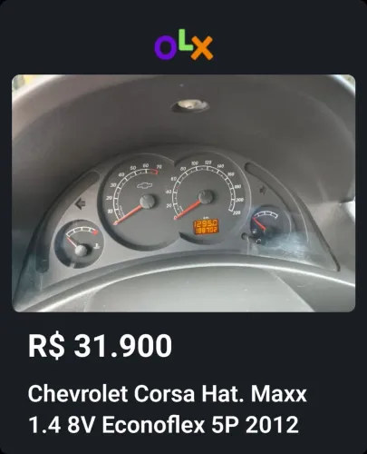Chevrolet Corsa Hat. Maxx 1.4 8V Econoflex 5P 2012