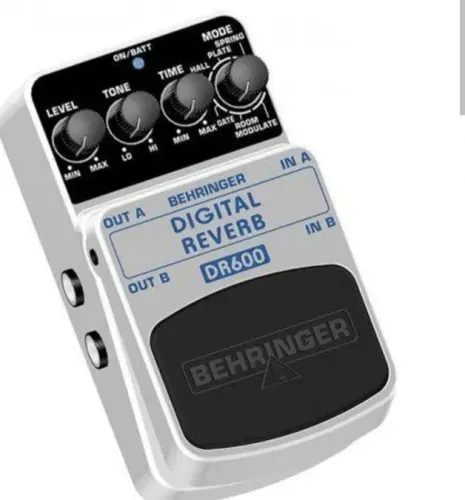 Pedal guitarra behringer digital reverb dr600