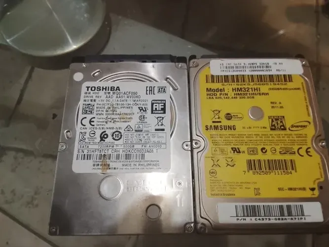 2 Hds notebbok Pcs 321gb 500Gb stilo fino