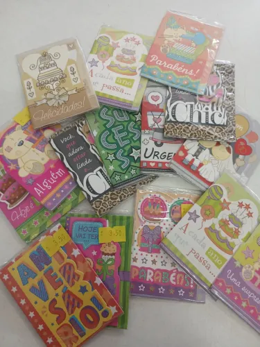 121 cartão mini com envelope