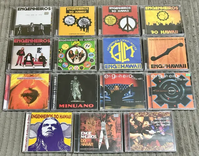 Engenheiros do Hawaii Discografia Lote com 15 CDs
