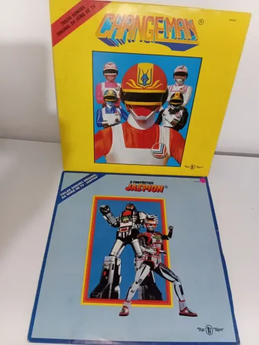 Lp jaspion e Changeman os dois em muito bom estado
