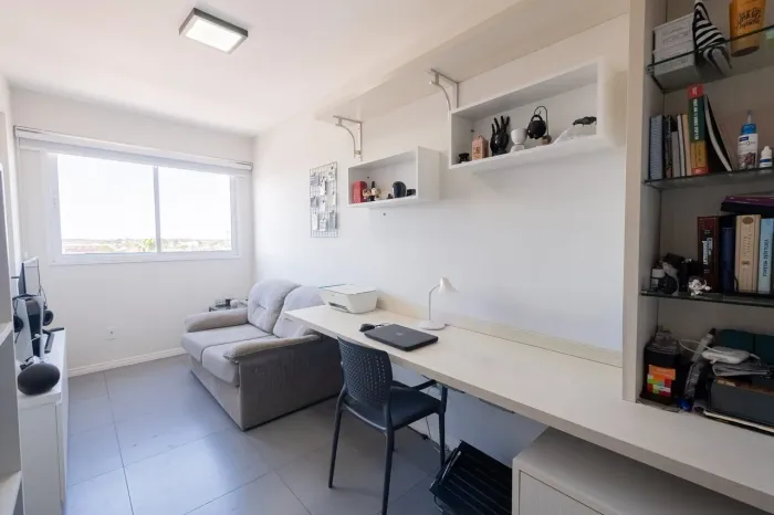 Apartamento mobiliado à venda no centro de Pelotas 1 quarto, 52m², sala e cozinha integra