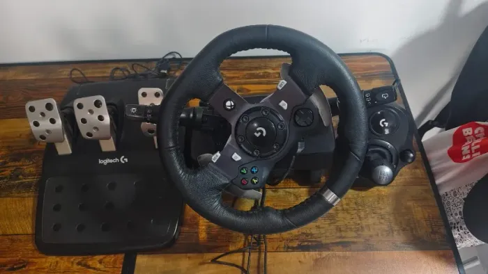 Volante Logitech G920 Xbox e PC com cambio e kit chave de seta da G-tech
