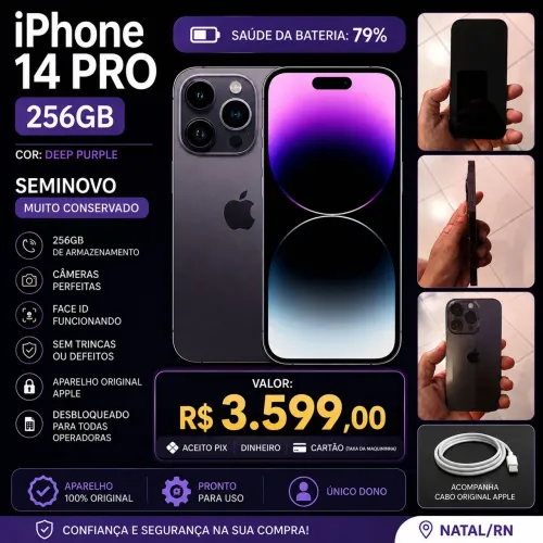 iPhone 14 Pro 256GB Deep Purple