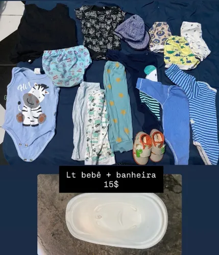 Lote de bebê + banheira