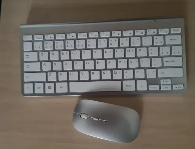 teclado e mouse sem fio padrão Apple