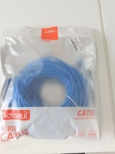 Tenho esse cabo de internet 20 metros lacrado