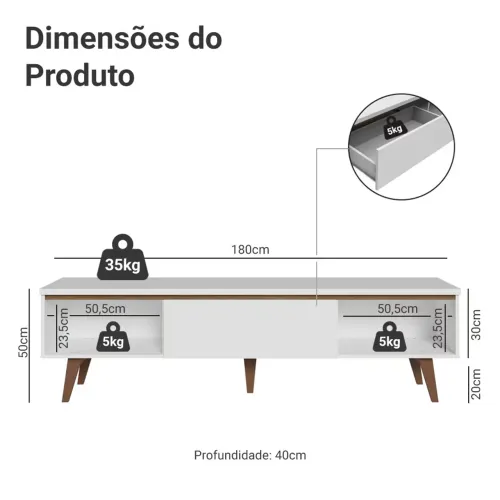 Rack grande para sala de estar