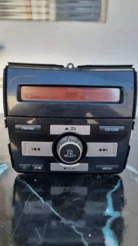 Rádio Som Original Honda City 2009 A 2014 Com Moldura Inteira - Mitsubishi