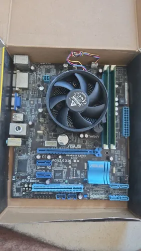 Kit placa mãe e processador