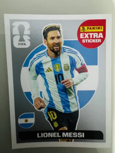 Lionel messi (prata) sticker