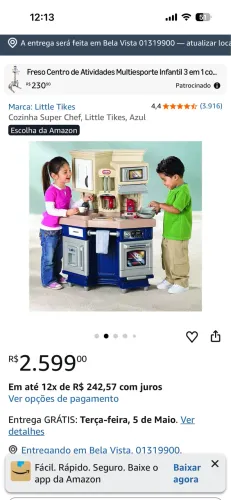 Cozinha importada Little Tikes + 100 acessórios