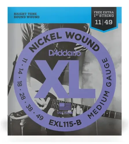 Encordoamento Daddario Guitarra 011 Exl115-b